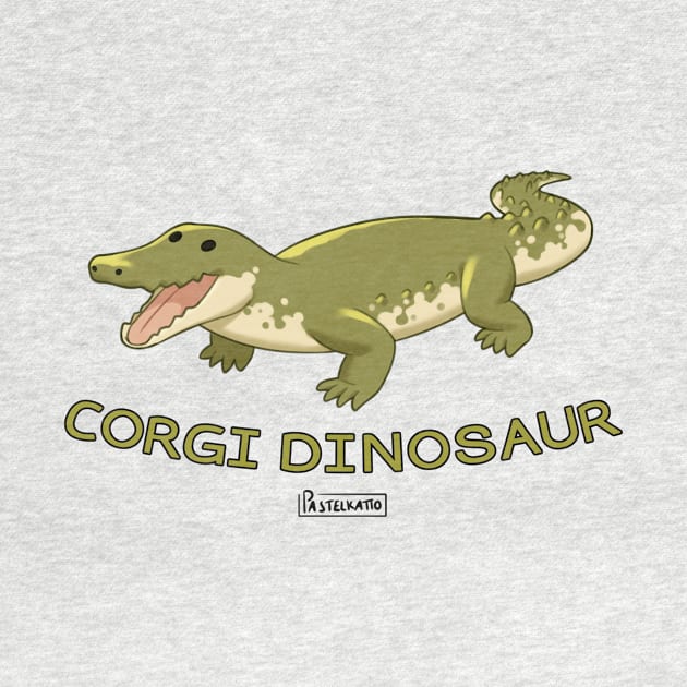 Corgi Dinosaur by Pastelkatto